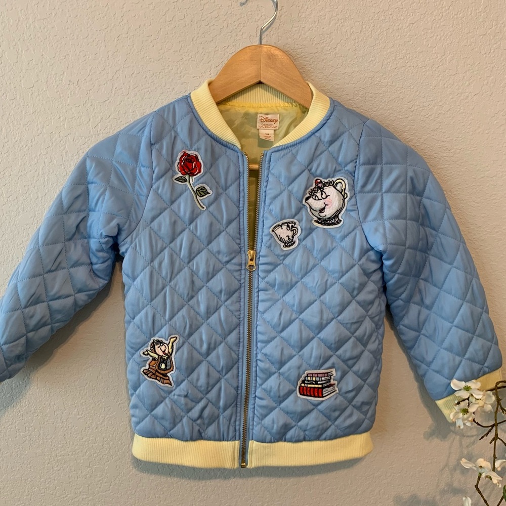 Disney Beauty & the Beast Quilted Jacket Girls 7/8